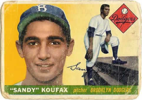 Koufax baseball card