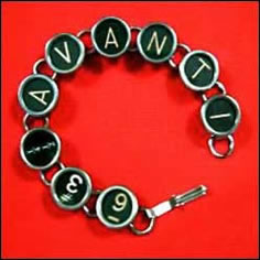 Typewriter Keys Bracelet