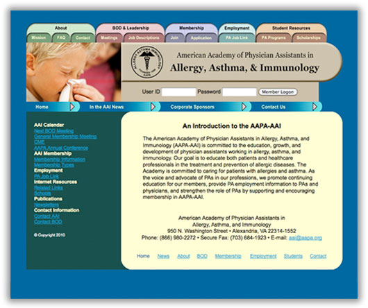 Allergy, Asthma, Immunology Website