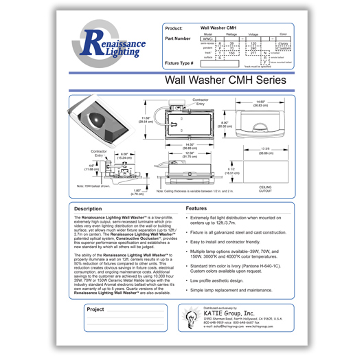 AOT – Wall Washer Technical Specifications