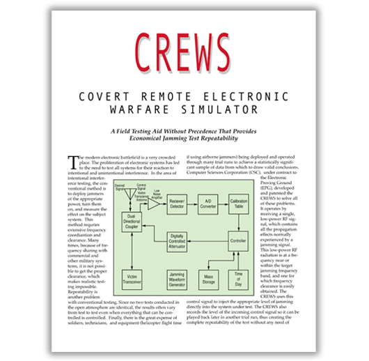 CSC – CREWS Technical Brief