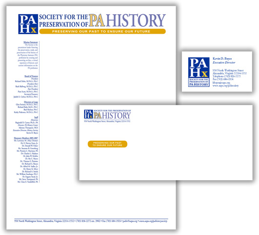 Society for the Preservation of PA History Stationery