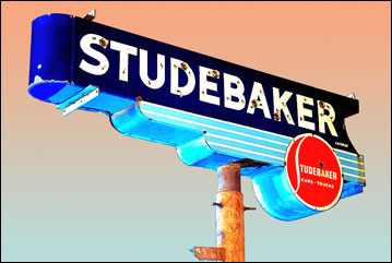 Studebaker Road Sign